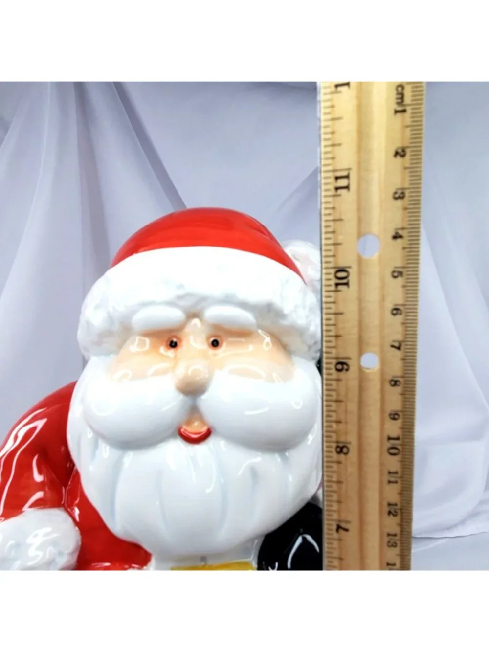 Royal Seasons Ceramic Santa Cookie Jar Hand-Painted 11
